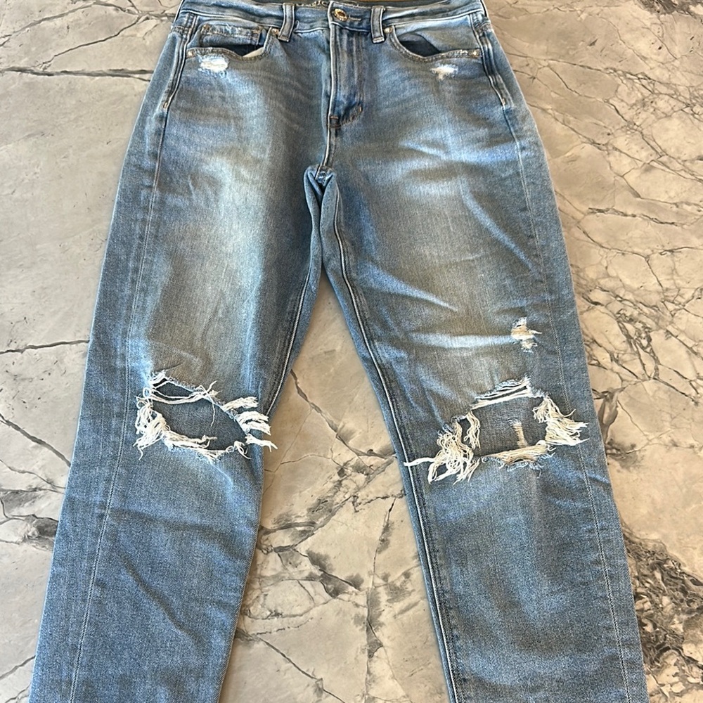 American Eagle Outfitters Distressed Mom Jeans